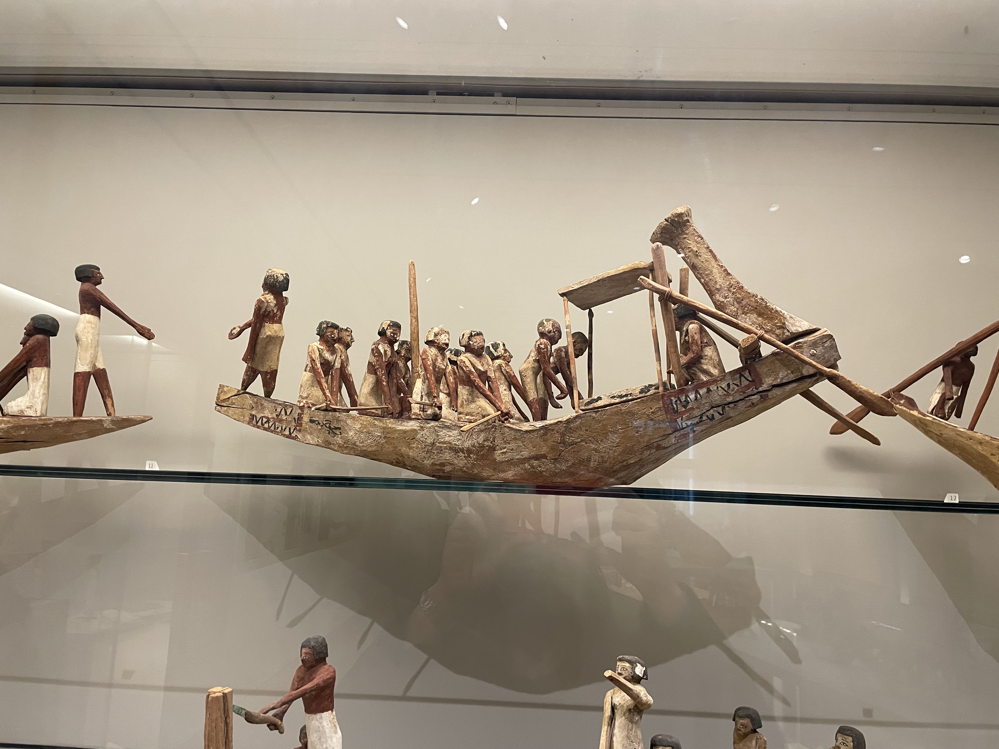 Egyptian Boat Model in the Museum of Fine Arts in Boston, Massachusetts