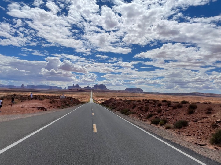 Driving by Monument Valley